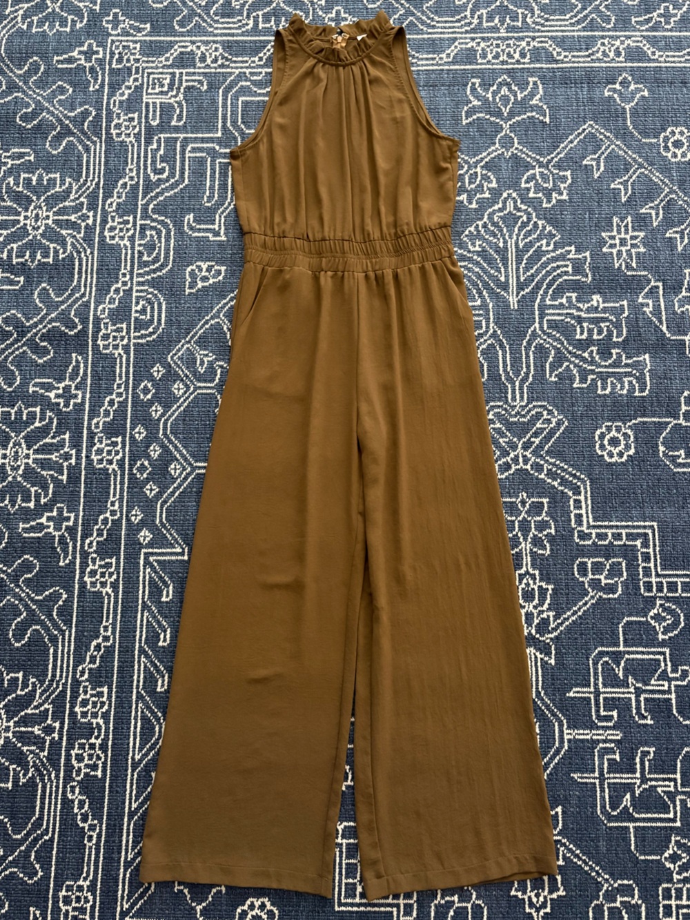 eesome Wide-Leg Jumpsuit Pants in Brown